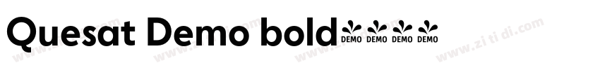 Quesat Demo bold字体转换 Quesat Demo bold字体转换